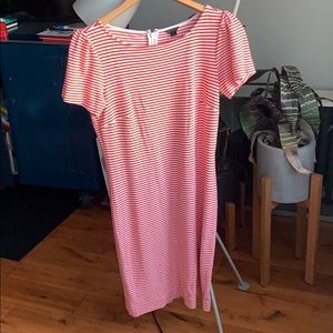 White red striped dress